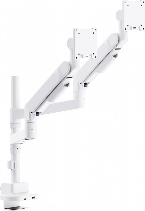 Кріплення настільне для двох моніторів OfficePro 24-57" White (MAH752W)