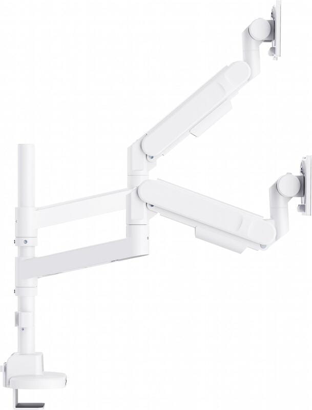 Кріплення настільне для двох моніторів OfficePro 24-57" White (MAH752W)