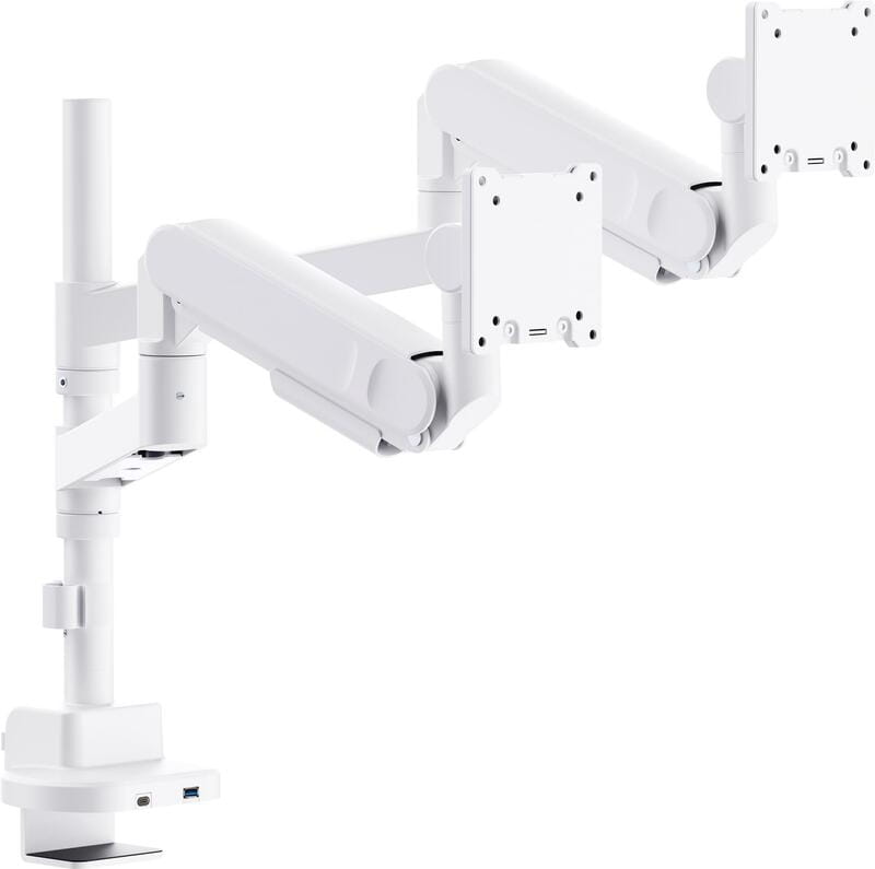 Кріплення настільне для двох моніторів OfficePro 24-57" White (MAH752W)