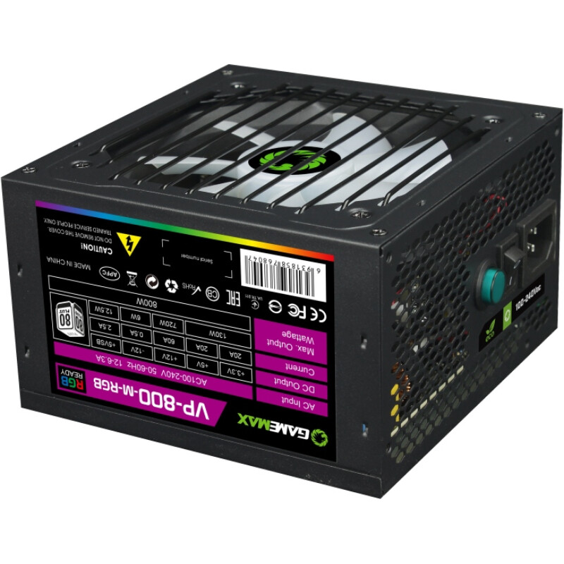 Блок питания GameMax VP-800-M-RGB 800W