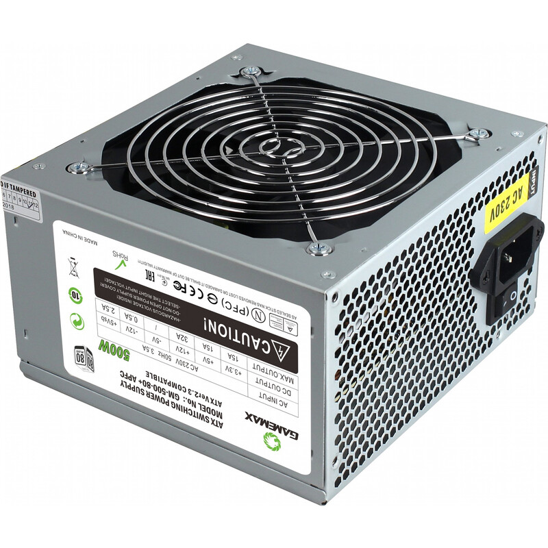 Блок питания GameMax GM-500 80+ APFC 500W