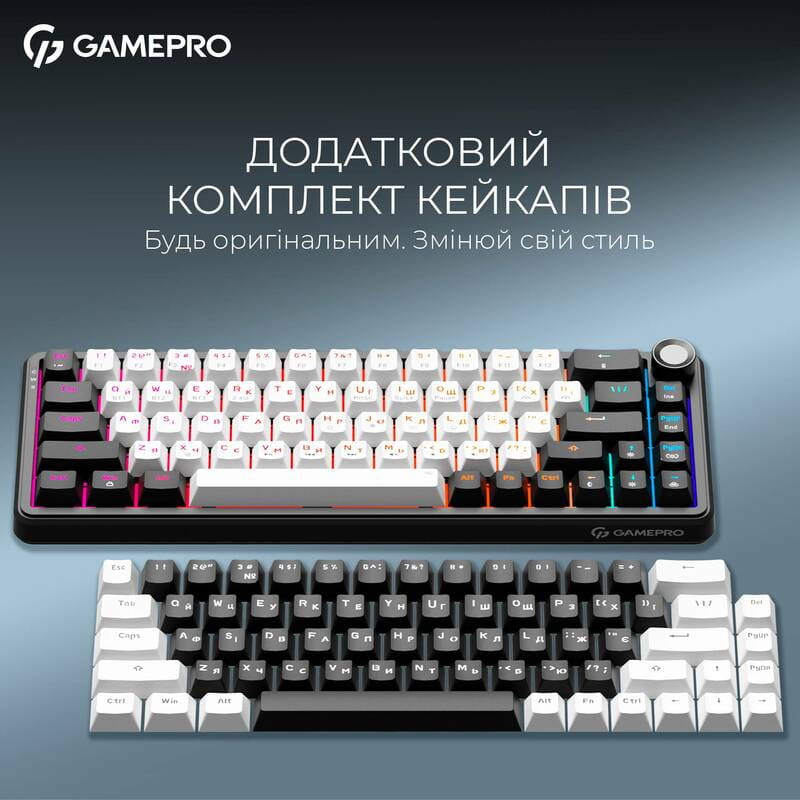 Клавиатура беспроводная GamePro Asgard Valhalla MK210B Pro Black