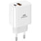 Фото - Зарядний пристрій Rivacase PS4102 WD4 (USBх3A, USB-Cх3A) 20W White + кабель USB Type-C | click.ua