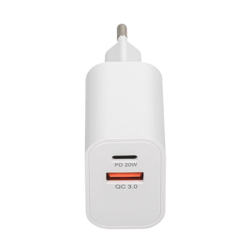 Зарядное устройство Rivacase PS4102 WD5 (USBх3A, USB-Cх3A) 20W White + кабель USB Type-C/Lightning
