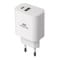Фото - Зарядное устройство Rivacase PS4102 WD5 (USBх3A, USB-Cх3A) 20W White + кабель USB Type-C/Lightning | click.ua