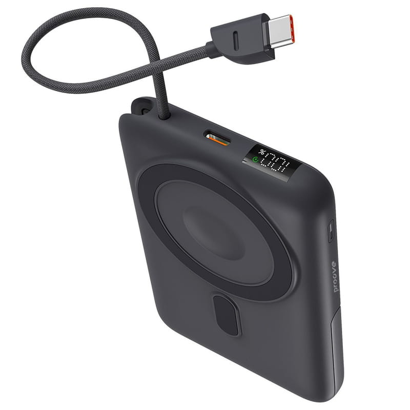 Універсальна мобільна батарея Proove Moon Rock 2 in 1 22.5W 10000mAh Gray (PBR122012105)