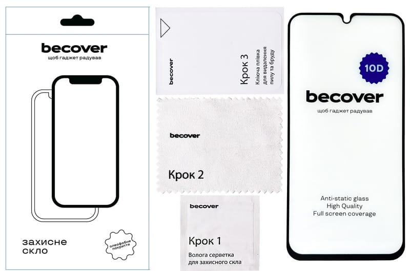 Защитное стекло BeCover для Samsung Galaxy A34 5G SM-A346 10D Black (711352)