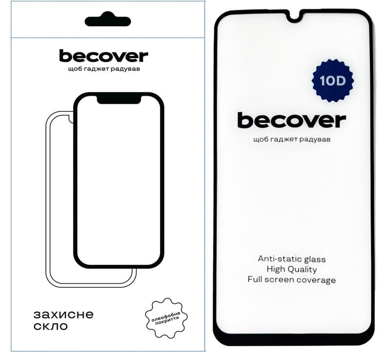 Защитное стекло BeCover для Samsung Galaxy M15 5G SM-M156 10D Black (711357)