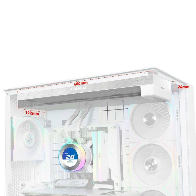 Система водяного охолодження Lian Li HydroShift II LCD-C 360 Fanless White (G89.GHS2LCD36W.00)
