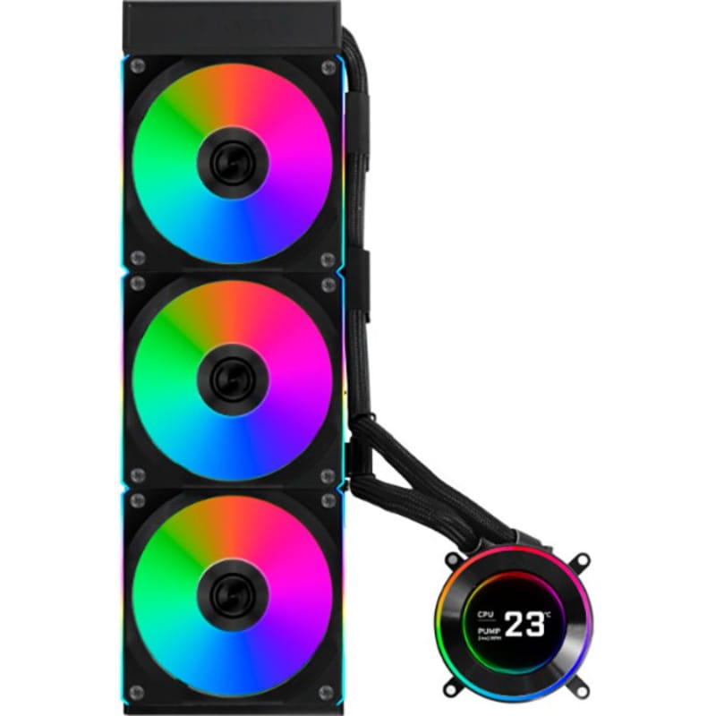 Система водяного охолодження Lian Li HydroShift II LCD-C 360CL Black (G89.GHS2LCD36RB.00)