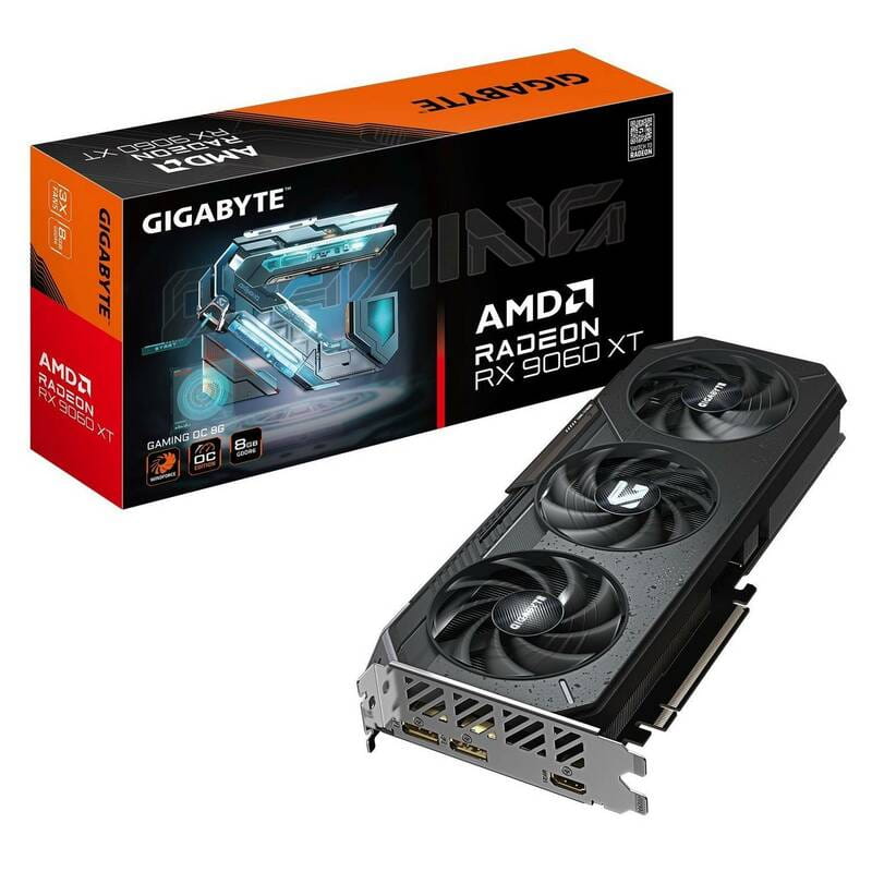 Відеокарта AMD Radeon RX 9060 XT 8GB GDDR6 Gaming OC Gigabyte (GV-R9060XTGAMING OC-8GD)