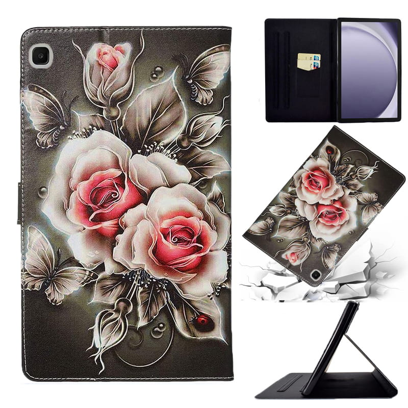 Чeхол BeCover Smart Case для Samsung Galaxy Tab S6 Lite (2024) 10.4" P620/P625/P627 Black Rose (711286)