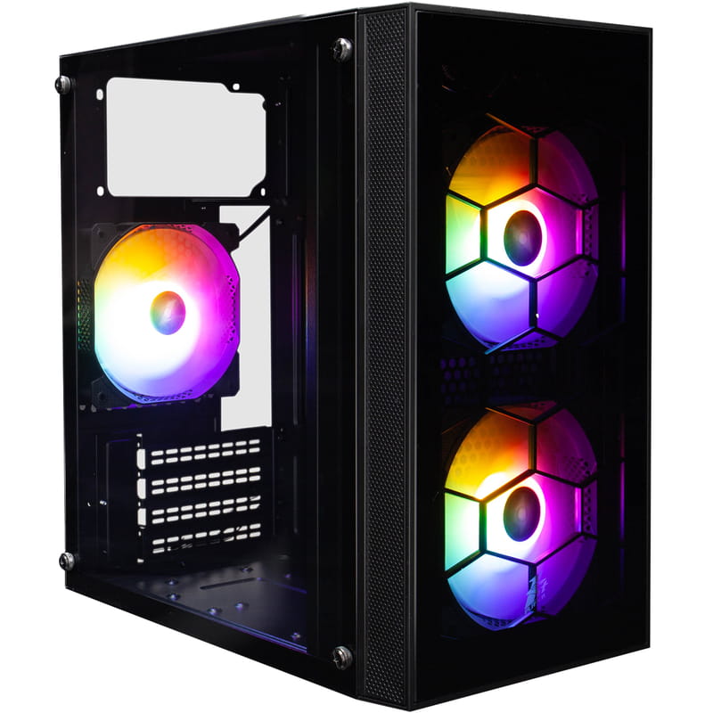 Корпус 1stPlayer X1-BK-3F1-PS-600FK-EU Black 600W
