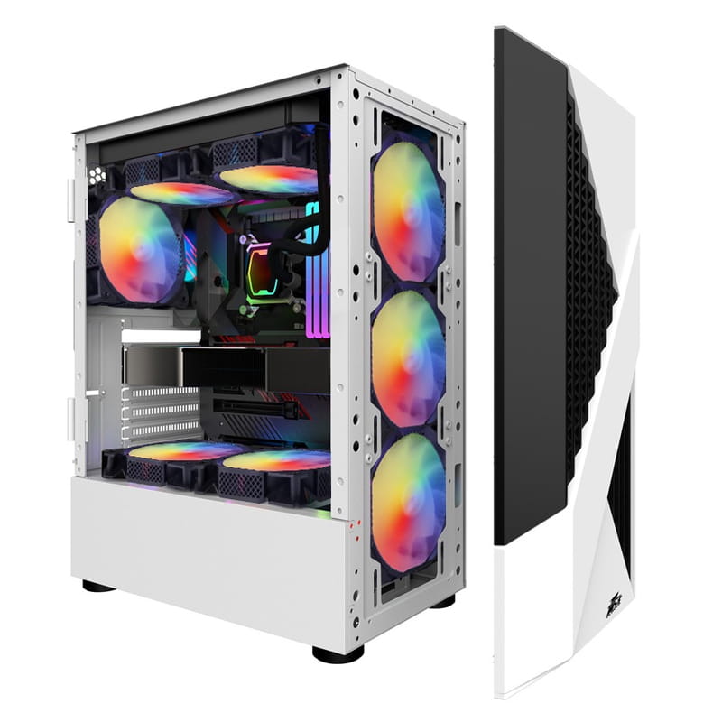 Корпус 1stPlayer F3-A-WH-4F1-PS-600FK-EU White 600W