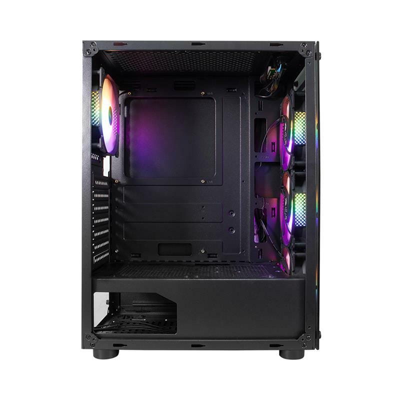 Корпус 1stPlayer V3-B-BK-4F1 Black без БЖ