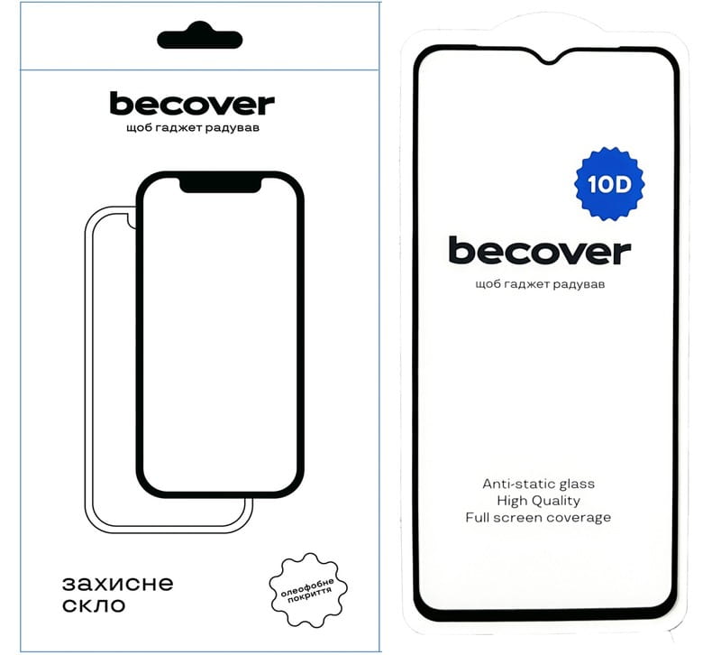 Защитное стекло BeCover для Samsung Galaxy A04 SM-A045 10D Black (711519)