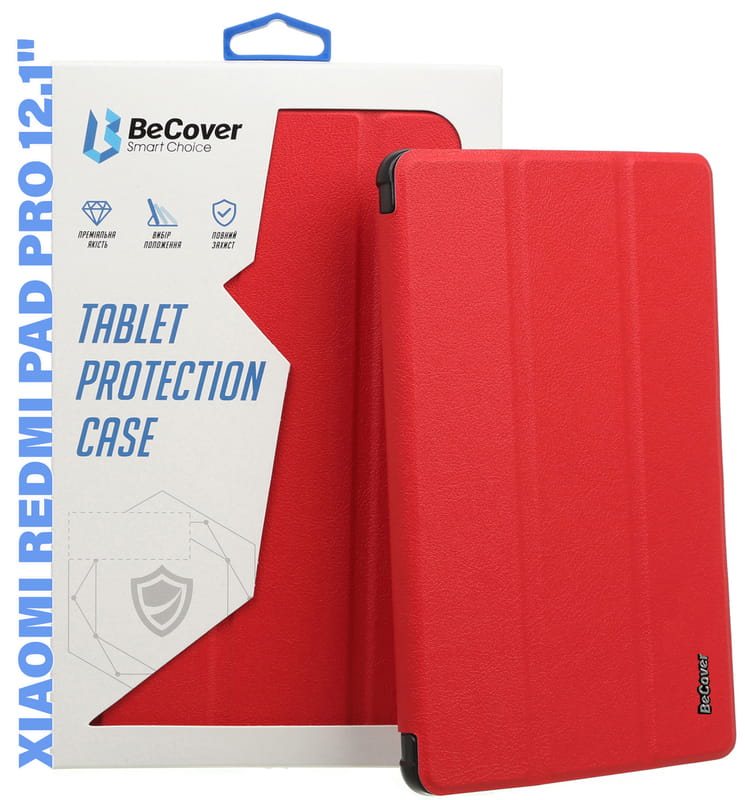 Чeхол BeCover Smart Case для Xiaomi Redmi Pad Pro 12.1" Red (711303)
