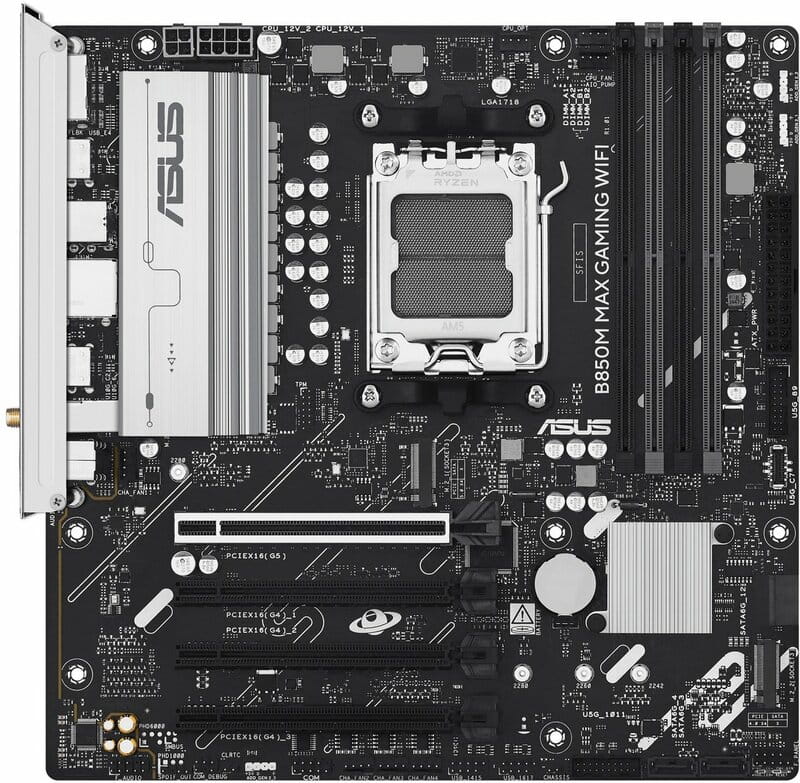 Материнська плата Asus B850M Max Gaming WiFi Socket AM5