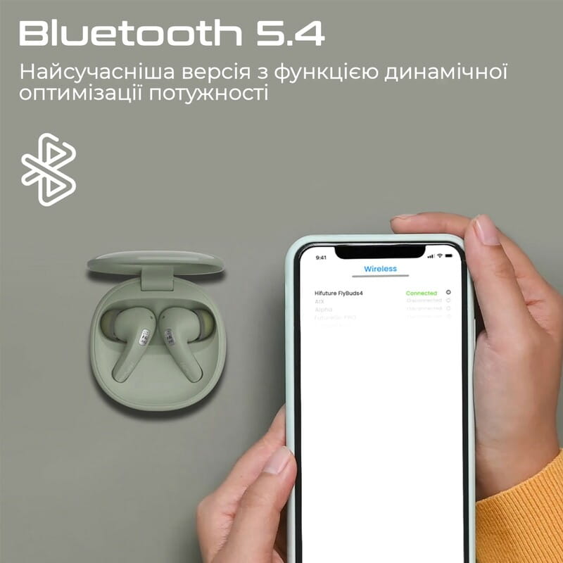 Bluetooth-гарнітура HiFuture Flybuds4 Black