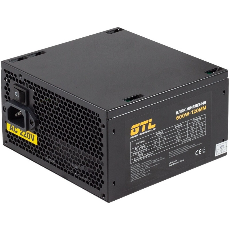 Блок питания GTL Gaming Star (GTLGS600BK) 600W