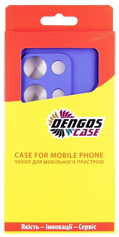 Чeхол-накладка Dengos для Xiaomi Redmi Note 14S Violet Full Glue (DG-KM-146) + защитное стекло