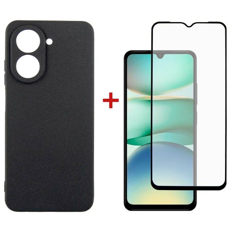 Чeхол-накладка Dengos для Xiaomi Redmi A5 Black Full Glue (DG-KM-152) + защитное стекло