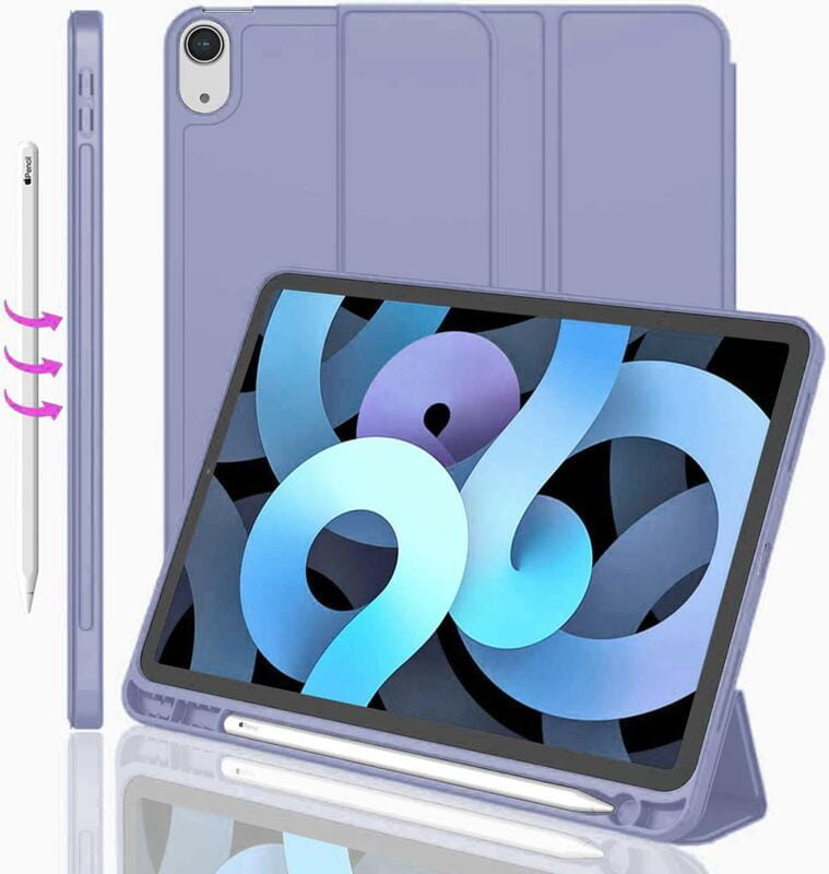 Чохол BeCover Tri Fold Soft TPU з кріпленням Apple Pencil для Apple iPad Air 11" M2 2024 Purple (711404)