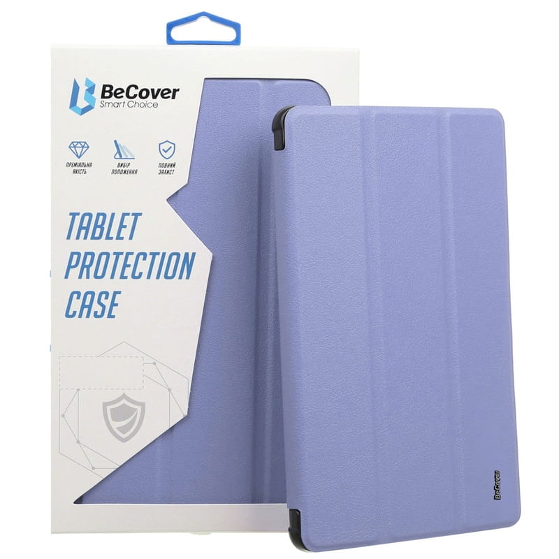 Чохол BeCover Tri Fold Soft TPU з кріпленням Apple Pencil для Apple iPad Air 11" M2 2024 Purple (711404)