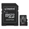 Фото - Карта памяти MicroSDXC 256GB UHS-I Class 10 Kingston Canvas Select Plus R150MB/s + SD-адаптер (SDCS3/256GB) | click.ua