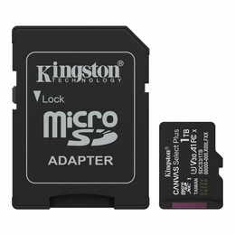 Карта пам`яті MicroSDXC 1TB UHS-I Class 10 Kingston Canvas Select Plus R150MB/s + SD адаптер (SDCS3/1TB)