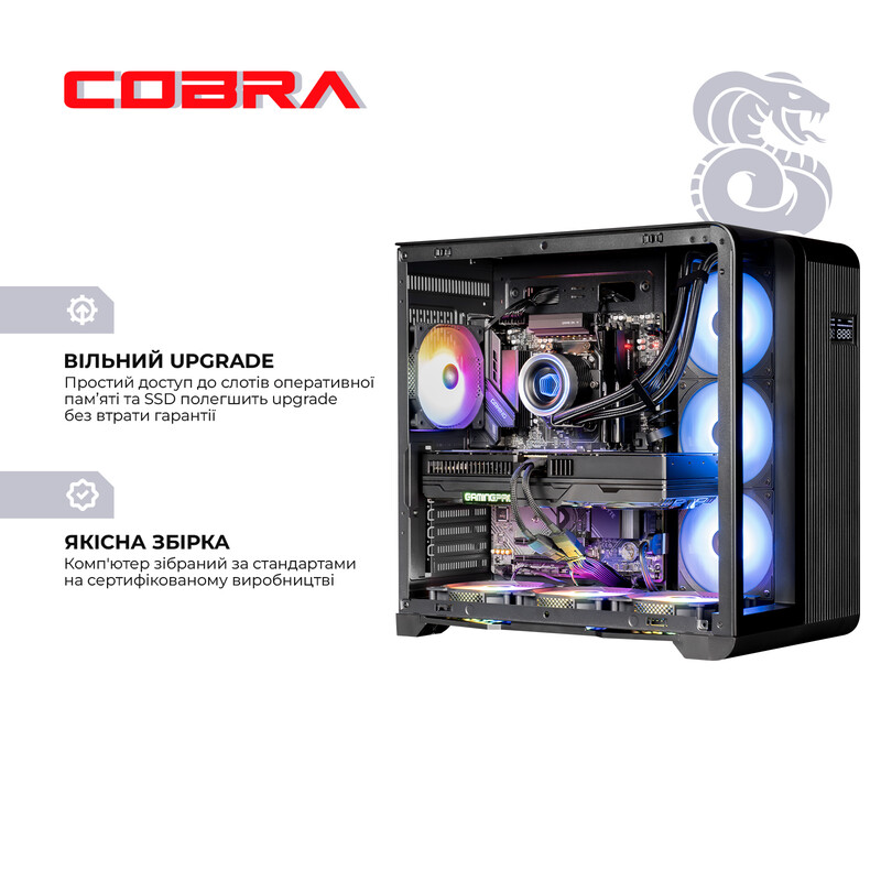 Персональний комп`ютер COBRA Gaming Windows 11 Home (A99X.64.S15.58.22068W)