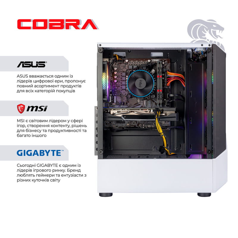 Персональный компьютер COBRA Advanced (I124F.32.S5.96XT.25252)