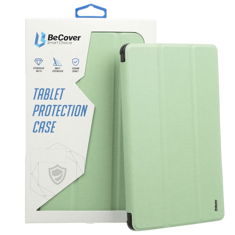 Чохол-книжка BeCover Tri Fold Soft TPU з кріпленням Apple Pencil для Apple iPad Air (4/5) 2020/2022 10.9" Green (711107)