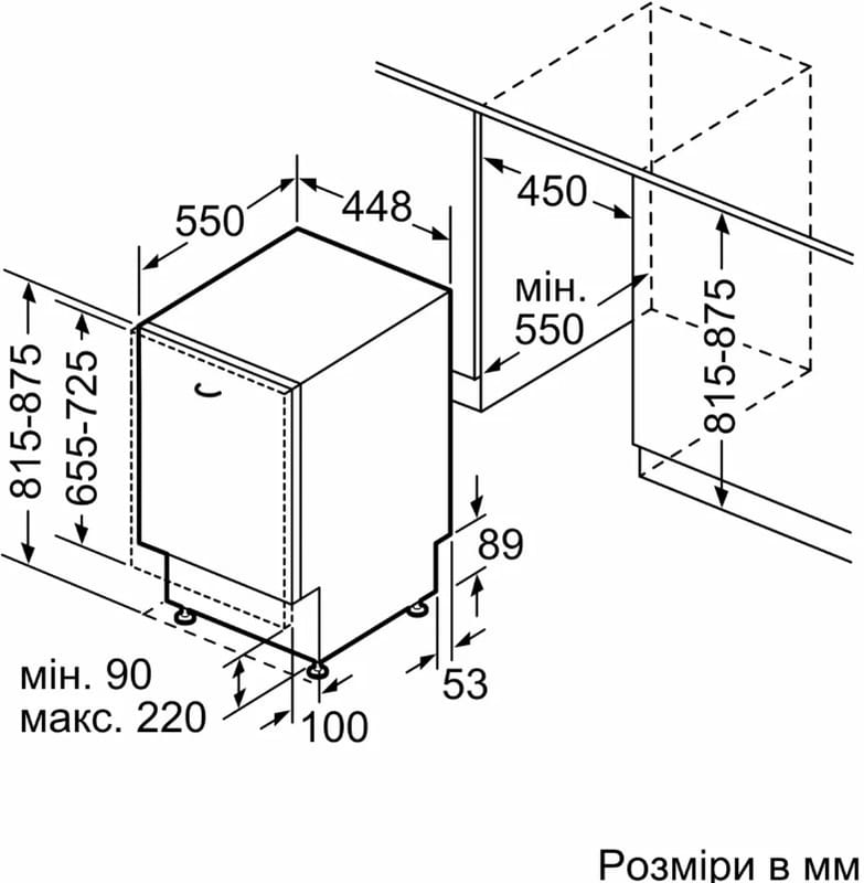 Вбудована посудомийна машина Bosch SPV6EMX65Q