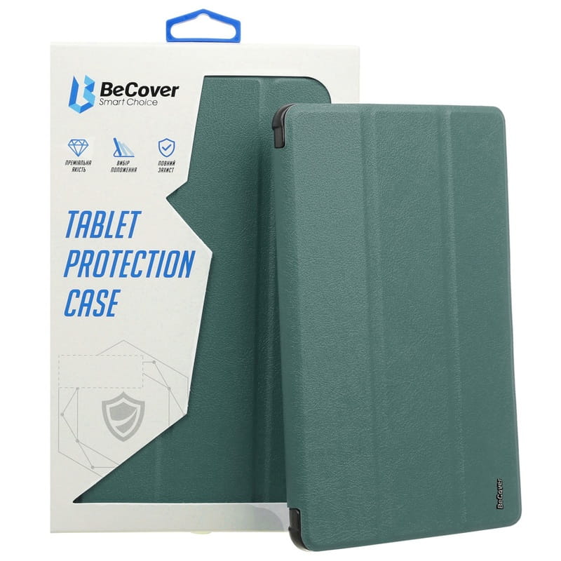 Чохол BeCover Tri Fold Soft TPU Silicone для Apple iPad Air 11" M2 2024 Dark Green (711406)