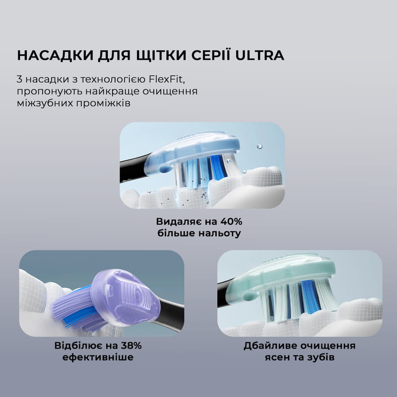Розумна зубна електрощітка Oclean X Pro 20 Set Electric Toothbrush White (6970810556971)