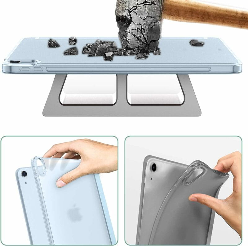 Чохол BeCover Tri Fold Hard для Apple iPad Air 11" M2 2024 Light Blue (711415)