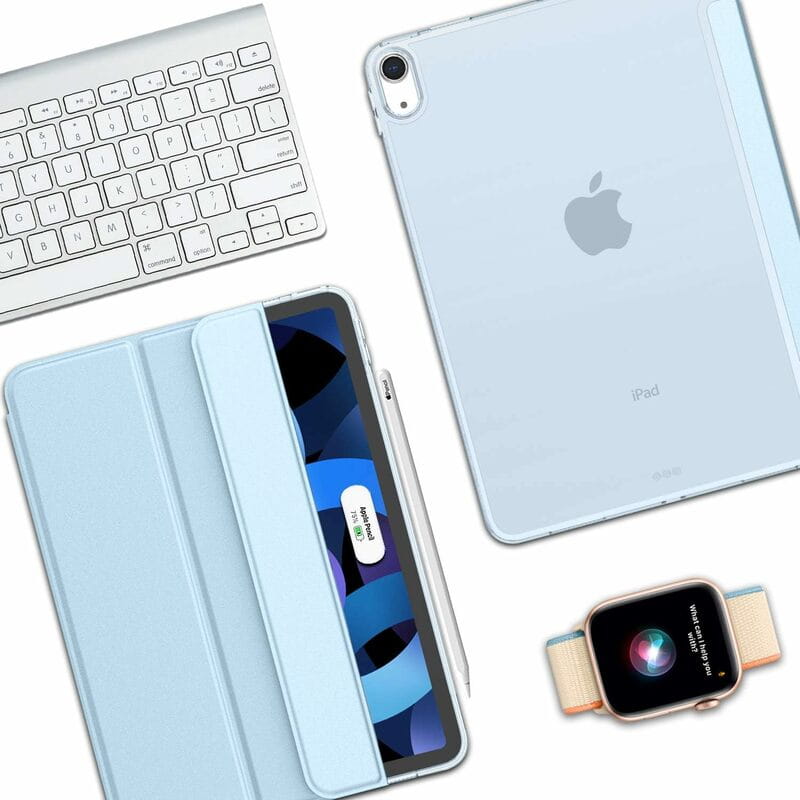 Чохол BeCover Tri Fold Hard для Apple iPad Air 11" M2 2024 Light Blue (711415)