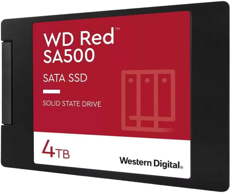 Накопичувач SSD 4TB WD Red SA500 2.5 SATAIII 3D NAND (WDS400T2R0A)