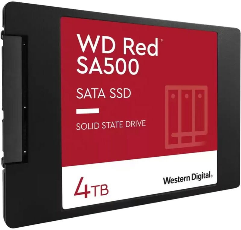 Накопичувач SSD 4TB WD Red SA500 2.5 SATAIII 3D NAND (WDS400T2R0A)