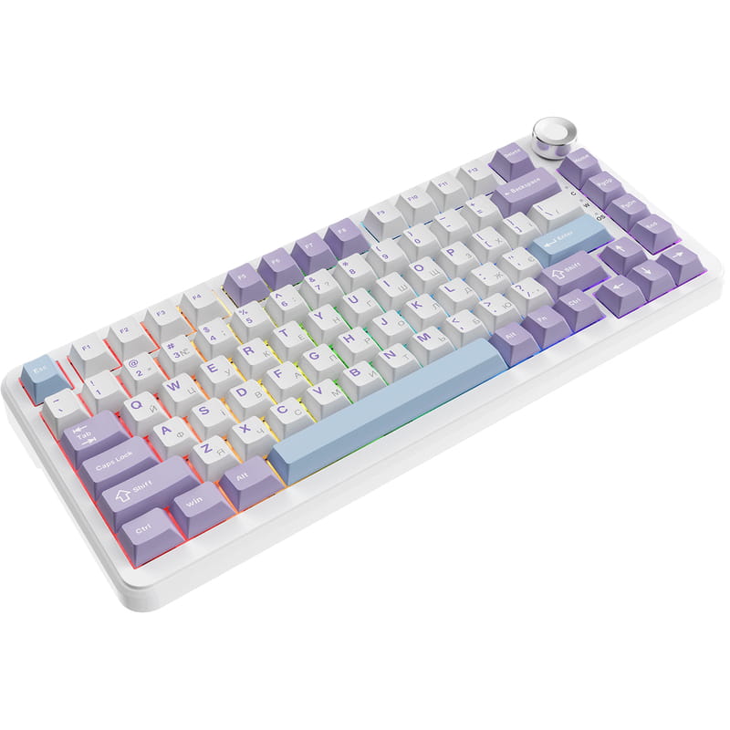 Клавіатура Ajazz AK820 Max Magnetic Switch White (AK820MAX-WM-PWB)