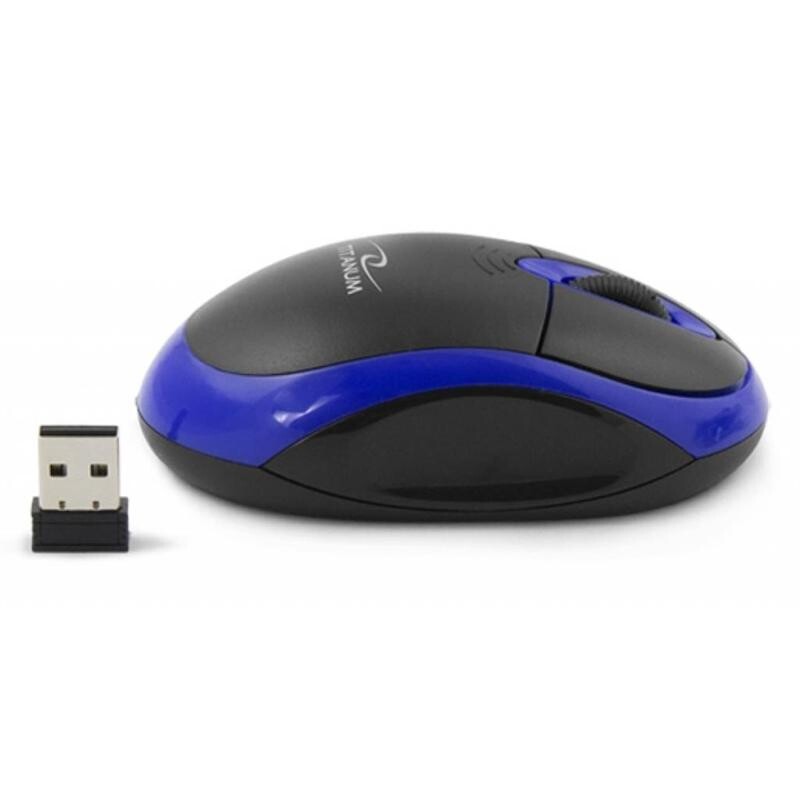 Мышь беспроводная Esperanza Titanum TM116B Black-Blue USB
