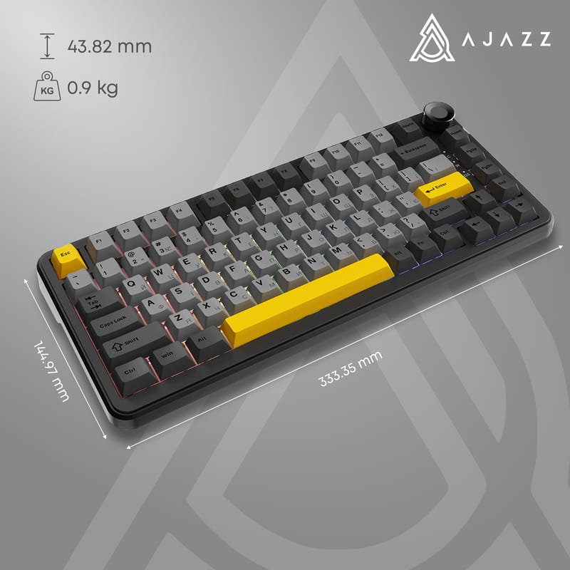 Клавиатура беспроводная Ajazz AK820 Max Plus Day Dream Switch Black (AK820MAX-DD-BGY)