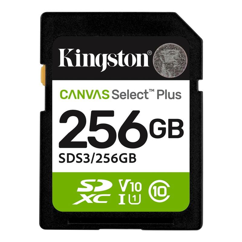 Карта пам`яті SDXC 256GB UHS-I Class 10 Kingston Canvas Select Plus R150MB/s (SDS3/256GB)