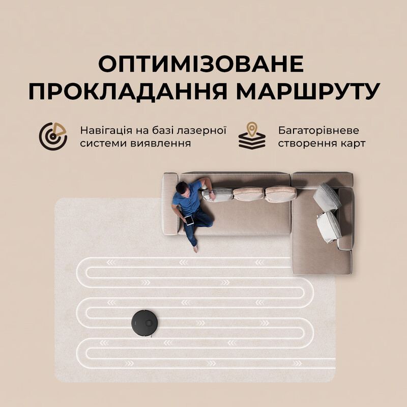 Робот-пилосос Dreame D20 White (RLD35GA)
