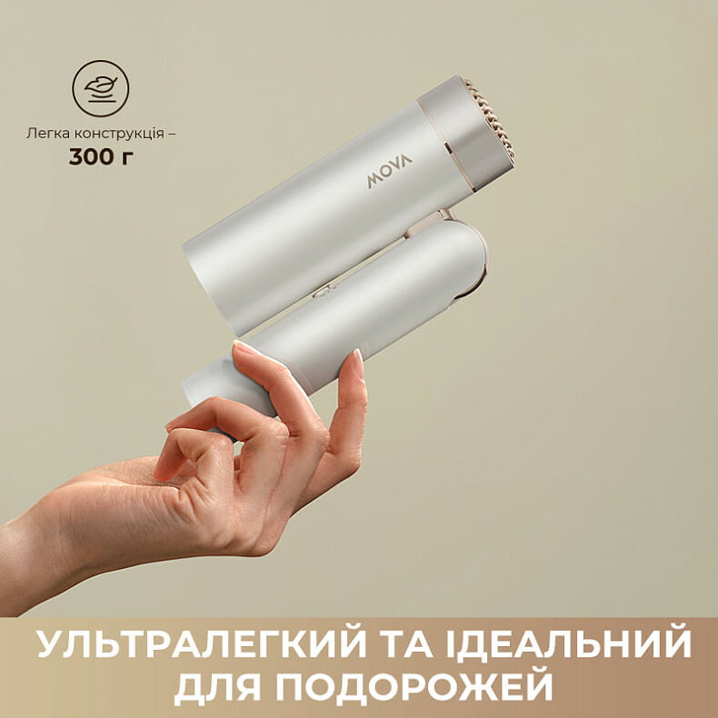 Фен Mova Flip10 White (AMFL10-WH)