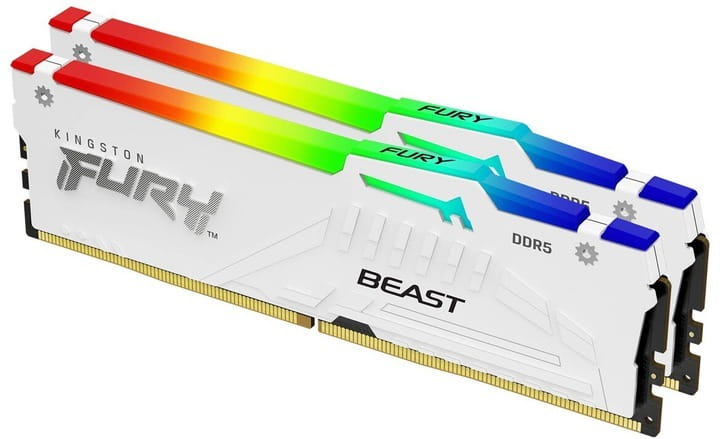 Модуль памяти DDR5 2х16GB/6000 Kingston Fury Beast RGB White (KF560C36BWE2AK2-32)