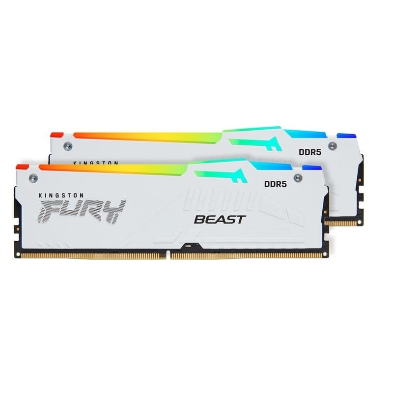 Модуль памяти DDR5 2х16GB/6000 Kingston Fury Beast RGB White (KF560C36BWE2AK2-32)