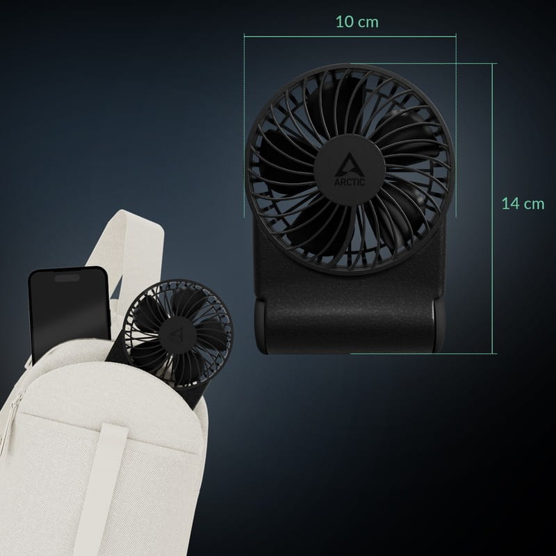 Вентилятор Arctic Summair 2Go Black (AEBRZ00027A)