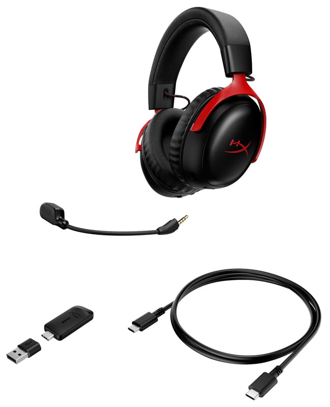 Гарнiтура HyperX Cloud III S Black/Red (A59Z0AA)
